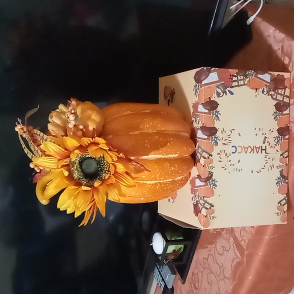 HAKACC ARTIFICIAL PUMPKIN FALL/THANKSGIVING DAY DECORATION - Picture 3 of 11